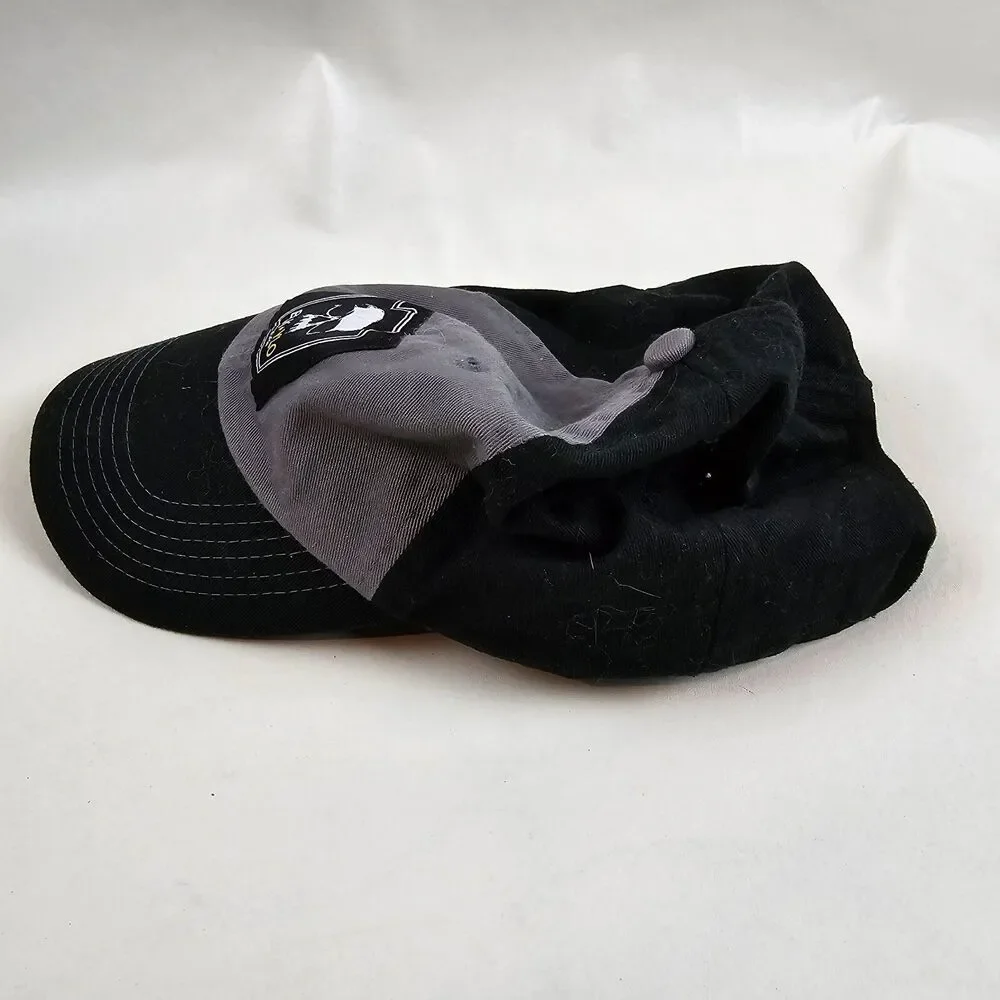 BLK YLO Hat Mens Adjustable Strapback Black Grey Pittsburgh City Destination